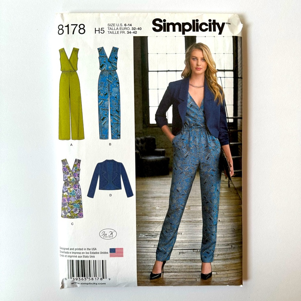 Simplicity 8178 jumpsuit sewing pattern